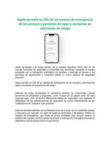 Iphone IOS 16